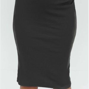 Maeve and Bo black over the bump maternity skirt